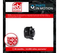 Interior Blower Motor fits DODGE JOURNEY 3.6 2012 on ERB Heater 05191743AA Febi