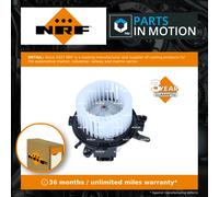 Interior Blower Motor fits PEUGEOT RIFTER 1.2 1.5D 1.6D 2018 on Heater NRF New