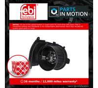 Interior Blower Motor fits RENAULT KANGOO 1.5D 2001 on Heater 7701050894 Febi