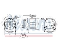 NISSENS 87635 Blower motor
