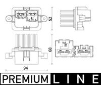 MAHLE ABR 109 000P Blower motor regulator