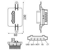 MAHLE ABR 59 000S Blower motor regulator