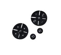 Interior Button Decal Compatible with Benz for C Class W204 2008-2010 for E Class W212 2010-2012 Steering Wheel Button Trim Car Sticker Interior Accessories(Black)