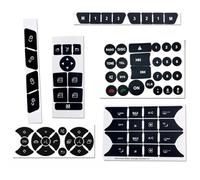Interior Button Decals Compatible with BMW for W204 for S204 for C204 Car Interior Stickers Switch Knob Button Repair Decal Restoration Accessories Kit(Size1)