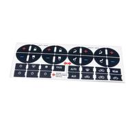 Interior Button Decals Compatible With Saturn For Outlook For XR 2009 2010 2011 2012 Stickers Dash Board Decal Car AC Dash Button Repair Kit