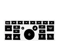 Interior Button Decals Compatible with Saturn for Outlook XR 2009 2010 2011 2012 AC Climate Stereo Button Repair Decals Stickers Accessories(20pcs)