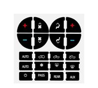 Interior Button Decals Compatible with Saturn for Outlook XR 2009 2010 2011 2012 AC Climate Stereo Button Repair Decals Stickers Accessories(21pcs)