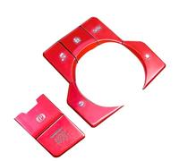 Interior Button Repair Decals Kit Compatible with Mazda for CX-9 2016-2019 for CX-5 2016-2020 Electronic Handbrake Multimedia Button Trim Center Console Sticker