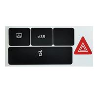 Interior Button Sticker Compatible With A6 For C5 1997-2004 Button Repair Decal Stickers The Hazard Defroster And Car Accessories