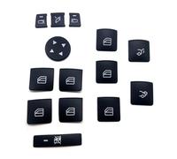 Interior Button Stickers Compatible With Benz For A Class 2013 2014 2015 2016 2017 Car Window Glass Lift Button Sticker Door Lock Unlock Cover