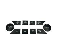 Interior Button Stickers Compatible with Benz for C E CLS GLK W204 W212 X204 Car Center Console Air Condition Climate Control AUTO Button Trim Cover Sticker(Zone Black)
