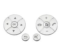 interior button stickers Compatible With Benz For C E S GLK Class W204 W212 W221 X204 Auto Parts Steering Wheel Button Trim Car Sticker Interior Accessories(Color 2)