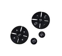 interior button stickers Compatible With Benz For C E S GLK Class W204 W212 W221 X204 Auto Parts Steering Wheel Button Trim Car Sticker Interior Accessories(Color 1)