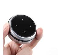 Interior Button Stickers Compatible with BMW for 1 3 5 7 Series X1 X3 F25 X5 E70 X6 E71 F30 F10 F07 E90 F11 E92 F20 Car Multimedia Buttons Cover IDrive Stickers(for 5 Button Arrow)