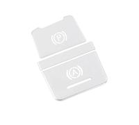 interior button stickers Compatible With For A6 C7 2012-2015 For C8 2019-2021 Car Electronic Handbrake Button Sticker Decoration Interior Metal Protective Cover Accessories(12-18 Silver)