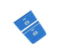 interior button stickers Compatible With For A6 C7 2012-2015 For C8 2019-2021 Car Electronic Handbrake Button Sticker Decoration Interior Metal Protective Cover Accessories(19-22 Blue)