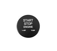 Interior Button Stickers Compatible with MG 6 5 ZS HS 2017 2018 2019 2020 2021 Button Start Decoration Sticker Automobile Car Engine Start Stop Switch Button Decorative Cover Trim(Black Cover)