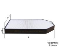 Interior Cabin AC Air Pollen Filter Fits Audi A8 D2 VW Cupra MAHLE LA 51/S