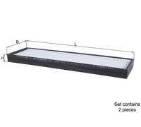 Interior Cabin AC Air Pollen Filter Fits Hyundai I20 1 Kia MAHLE LA 495/S