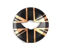 Interior Car Accessories Compatible With Mini For Cooper For R55 R56 R58 R59 R60 For Countryman Car Steering Wheel Center Cover Case Sticker Union Jack Shell Moulding Decoration Accessories