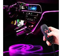 Interior Car Strip Lights, Goodream USB Music Sync Multicolor Multiple Modes LED Fiber Optic Light Ambient Neon Wire Lighting Kits for Sedan Truck SUV Accessories Center Console Dashboard