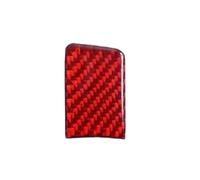 Interior Decal Trim Carbon Fiber Electronic Handbrake Parking Button Trim Stickers Anti-Scratch for A6 C6 2005 2006 2007 2008 2009 2010 2011 HQGQCEZEK(Carbon Red RHD)