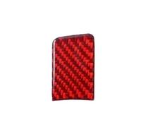 Interior Decal Trim Carbon Fiber Electronic Handbrake Parking Button Trim Stickers Anti-Scratch for A6 C6 2005 2006 2007 2008 2009 2010 2011 HQGQCEZEK(Carbon Red LHD)