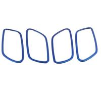 Interior Decal Trim For Kia For Rio 4 2017 2018 Inner Door Pull Cover Interior Bowl Circle Car-styling Decoraiton HQGQCEZEK(Blue)