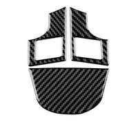 Interior Decal Trim Real Soft Carbon Fiber Sticker For Vauxhall For Opel For Astra H MK5 2004 2005 2006 2007 2008 2009 2010 Car Steering Wheel Button Frame HQGQCEZEK(For LHD RHD Black)