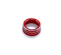 Interior Decal Trim Rearview Mirror Adjust Knob Decoration Ring Trim Cover For Skoda For Octavia For Rapid For Kamik For Kodiaq For Kolok Refit HQGQCEZEK(Red)