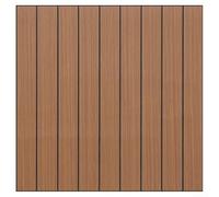 Interior Decor Slat Panels Designed For Echo Reduction And Visual Depth In Home Office Bedroom Living Area 40x40cm PVC Peel And Apply Type(GSB-PC53881-1)