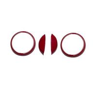 Interior Decoration Compatible With Smart 451 For Fortwo Air Outlet Decorative Cover Trim Strip Car Sticker Protection Interior Modification Accessories(Red)