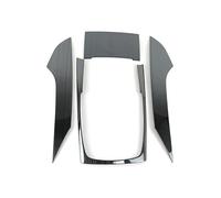 Interior Decoration for A6 C7 2012-2018 Center Console Gear Shift Panel Frame Decoration Gearshift Cover Trim Carbon Fiber Color Car Accessory(C Black)