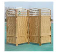 Interior Decorative Rattan Partition,Foldable Screen,4/5/6 Panel Options,Suitable for Office Screens and Entryway Partitions(Color-2,100x40cm)