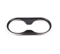 Interior Decorative Trim Car Central Control Water Cup Holder Panel Sticker For Ranger For Wildtrak 2015-2021 Interior Decoration Accessories(Black)