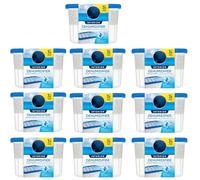 Interior Dehumidifier Pack of 10 X 500ml Stop Damp,Mould Mildew & Condensation Trap Moisture Absorber Stop Damp, for Damp Smell Remover in Wardrobe, Home, Kitchen, Garage, Bedroom, Caravan, Office