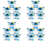 Interior Dehumidifier Pack of 20 X 500ml Stop Damp,Mould Mildew & Condensation Trap Moisture Absorber Stop Damp, for Damp Smell Remover in Wardrobe, Home, Kitchen, Garage, Bedroom, Caravan, Office