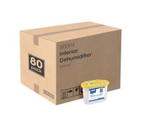 Interior Dehumidifiers - 500ml - Lemon - 80x Moisture Trap Harbour Housewares Yellow One Size