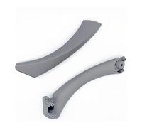 Interior Door Handle Kit For 3 Series E90 E91 E92 316 318 320 325 328i 2005-2012 Door Handle Upgraded Interior Pull With Cover Trim(Gray(one the Left))