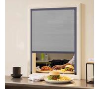 Interior Door, Sliding Drum Door for Kitchen Pass-Through, Flexible Gray Folding Cabinet Door Kit, 28x38in (71.1x96.5cm), Space-Saving Design