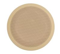 Interior Door Speaker Cover, 16x11x7cm Audio System Protection For BMW 3-Series E90 E91 X1 E84 2005-2015 Round ABS Replacement Part(Yellow)