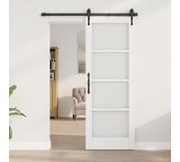 Interior Door with Glass "ORKDAL" White 73,5x198,5x4 cm Berkfield Home White One Size