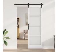 Interior Door with Glass "ORKDAL" White 78x232x4 cm Berkfield Home White One Size