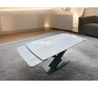 Interior Emporium Ltd IE Nordic Rock Extendable Ceramic Dining Table - Rectangular Sintered Stone Top - Seats up to 8 - without Chairs (White) Interior Emporium Ltd White