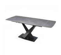 Interior Emporium Ltd IE Nordic Rock Extendable Ceramic Dining Table (White) - with 4 Rotating Chairs (Black, Grey, Green, Teel) in White Interior Emporium Ltd White