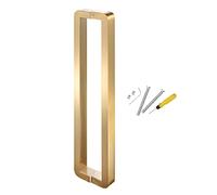 Interior Exterior Door Pull Push Handle/Shower Glass Door Handles, Two-Side Design Commercial Modern Entry Door Handle, Sliding Barn Door Handle Pull/Gold/52.5Cm(20.6In)