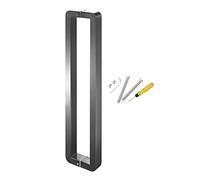 Interior Exterior Door Pull Push Handle/Shower Glass Door Handles, Two-Side Design Commercial Modern Entry Door Handle, Sliding Barn Door Handle Pull/Black1/32.5Cm(12.8In)