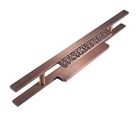Interior/Exterior Modern Entry Door Handle, Heavy Duty Aluminum Sliding Glass Door Handle, Push Pull Barn Door Handle for Bathroom/Kitchen/Front Door(Rose Gold-60cm(23.6in))