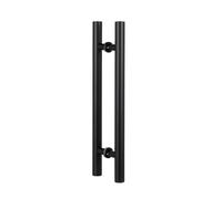 Interior External Barn Door Handle, Double Sided Barn Door Handle, Modern Commercial Push Pull Glass Door Handles, Interior/Exterior Front Door Handle/B/180 * 140Cm/70.8I-E-100*70Cm/39.3In*27.5In