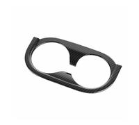 Interior Fit For Jeep For Wrangler JK 2007 2008 2009 2010 Car Rear Row Cup Holder Decoration Cover Interior Accessories Car Cover Trim(Carbon fiber grain)